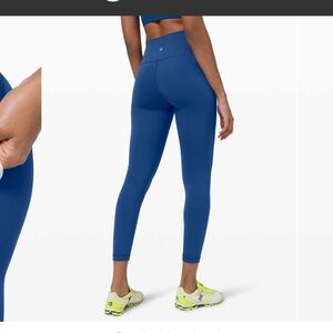 Lululemon Wunder Train High-Rise Tight 25" size 18 Regatta Blue